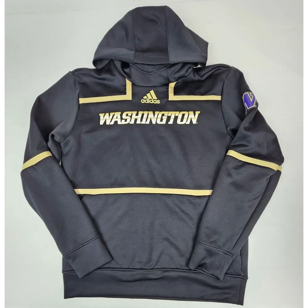 Adidas Washington Huskies Hoodie Mens Large. Under The Lights‎ Black Areoready